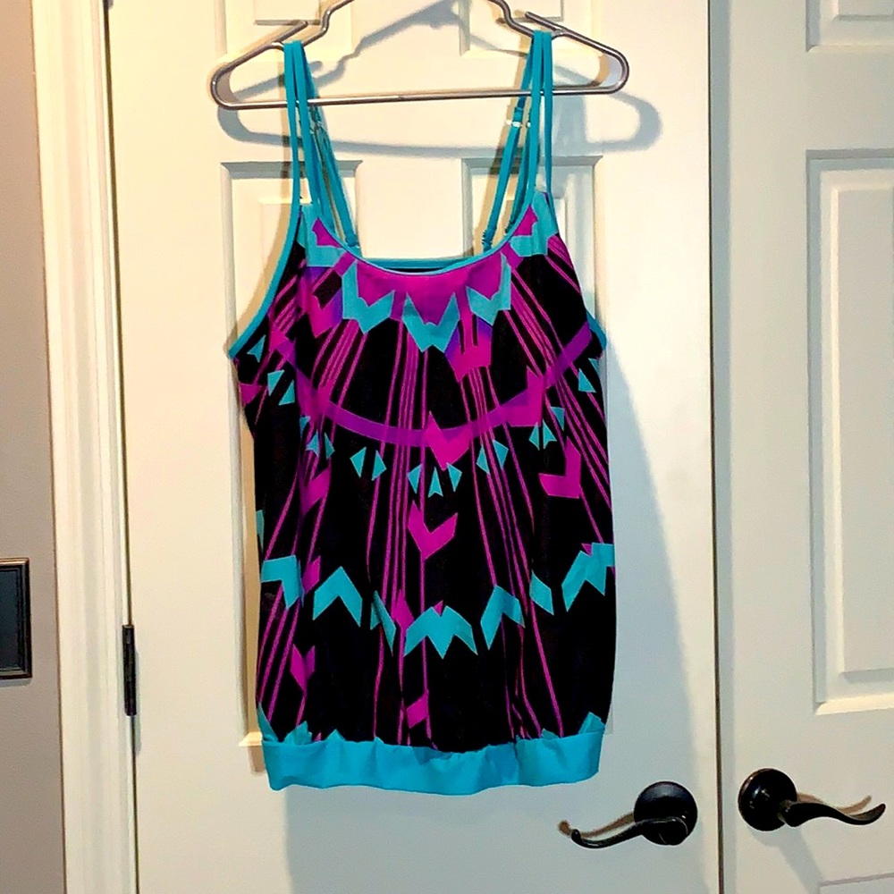 Women’s plus size blouson tankini top Never Worn